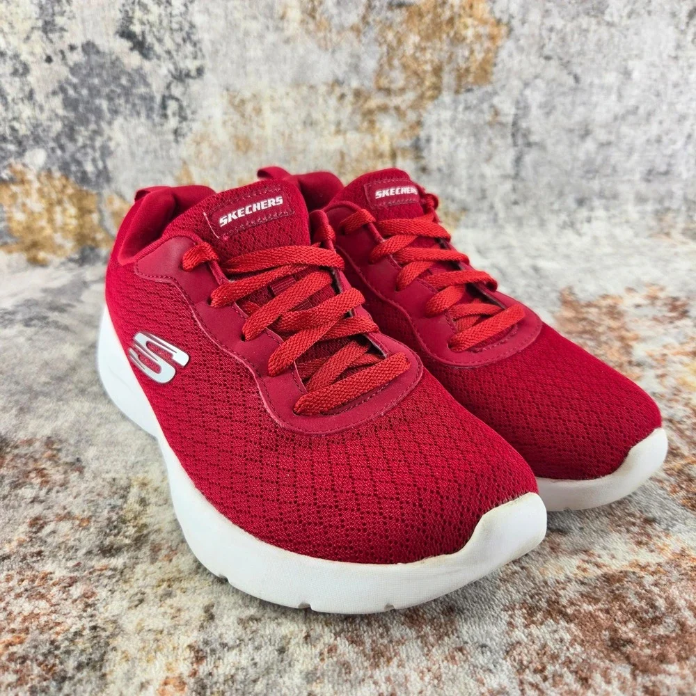 Skechers Dynamight 2.0 Running Shoes Womens 6.5 Red Mesh Trainers 12964
